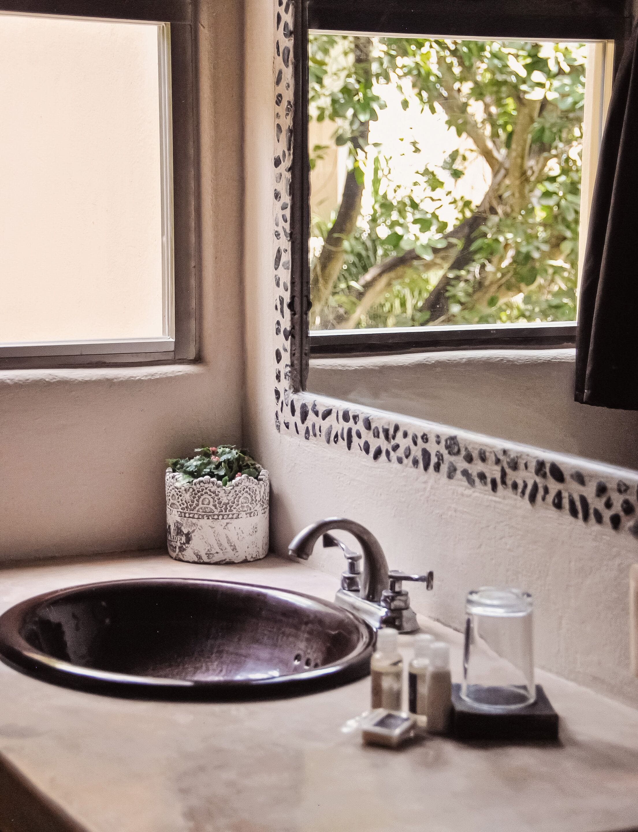 standard room | bathroom | shower, rainfall showerhead, hair dryer, towels