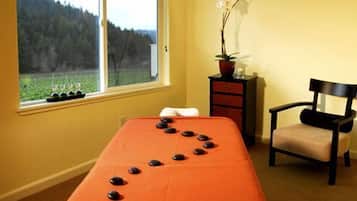 Behandelingskamers voor koppels, lichaamsbehandelingen, aromatherapie