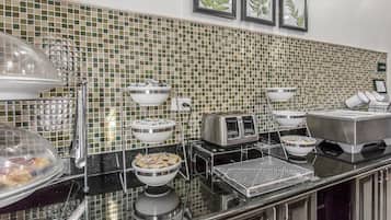 Free daily buffet breakfast