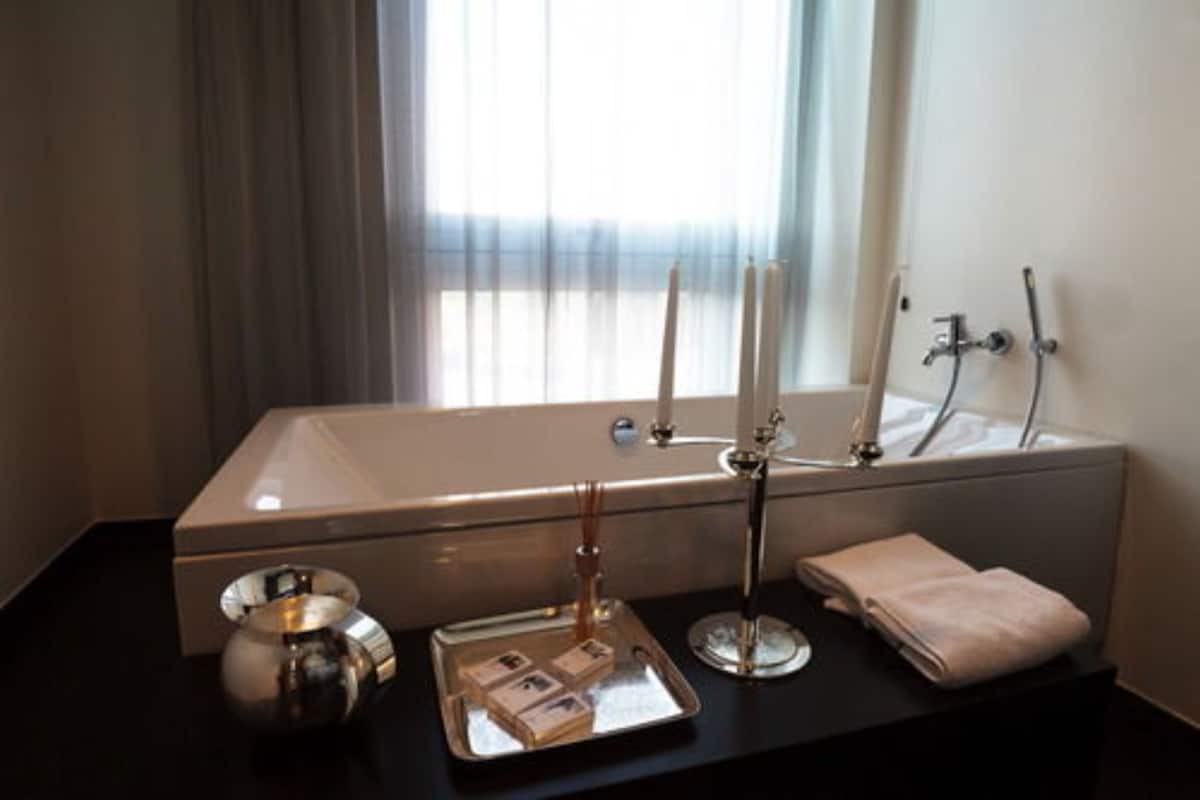 free toiletries, hair dryer, bathrobes, slippers