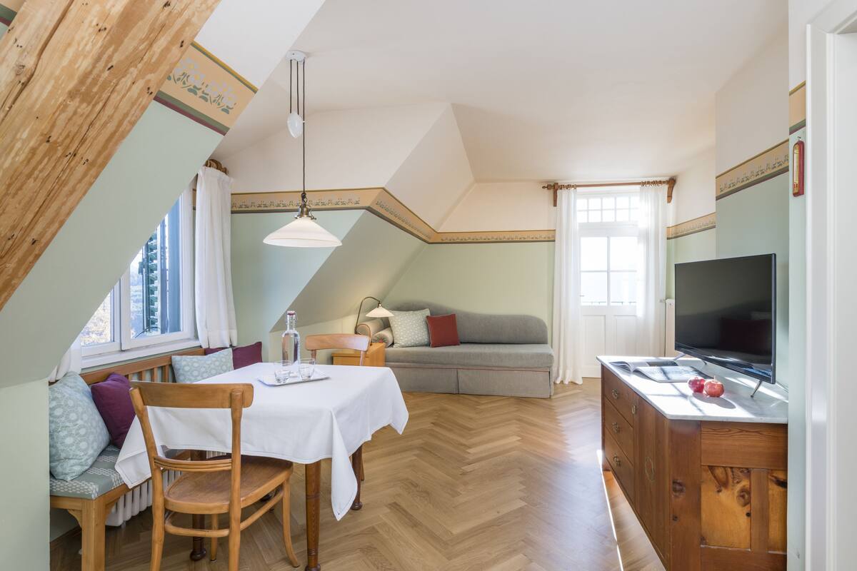 Suite (Rosengarten) | Ruang keluarga | TV, foosball, meja tenis meja, dan mainan