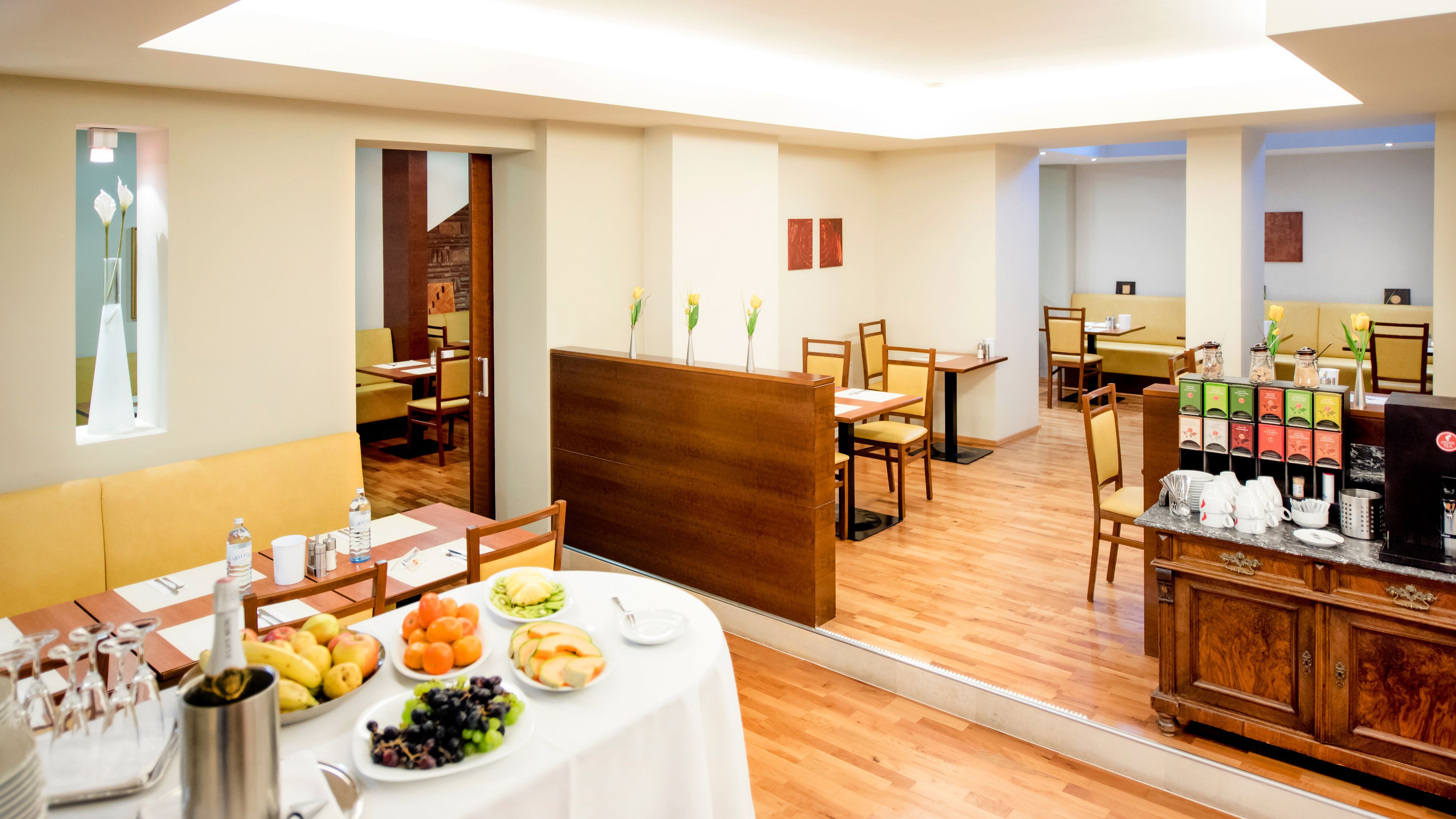 daily buffet breakfast (eur 21.90 per person)