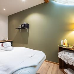 Sauna, hot tub, steam room, body treatments, facials, 1 treatment room
