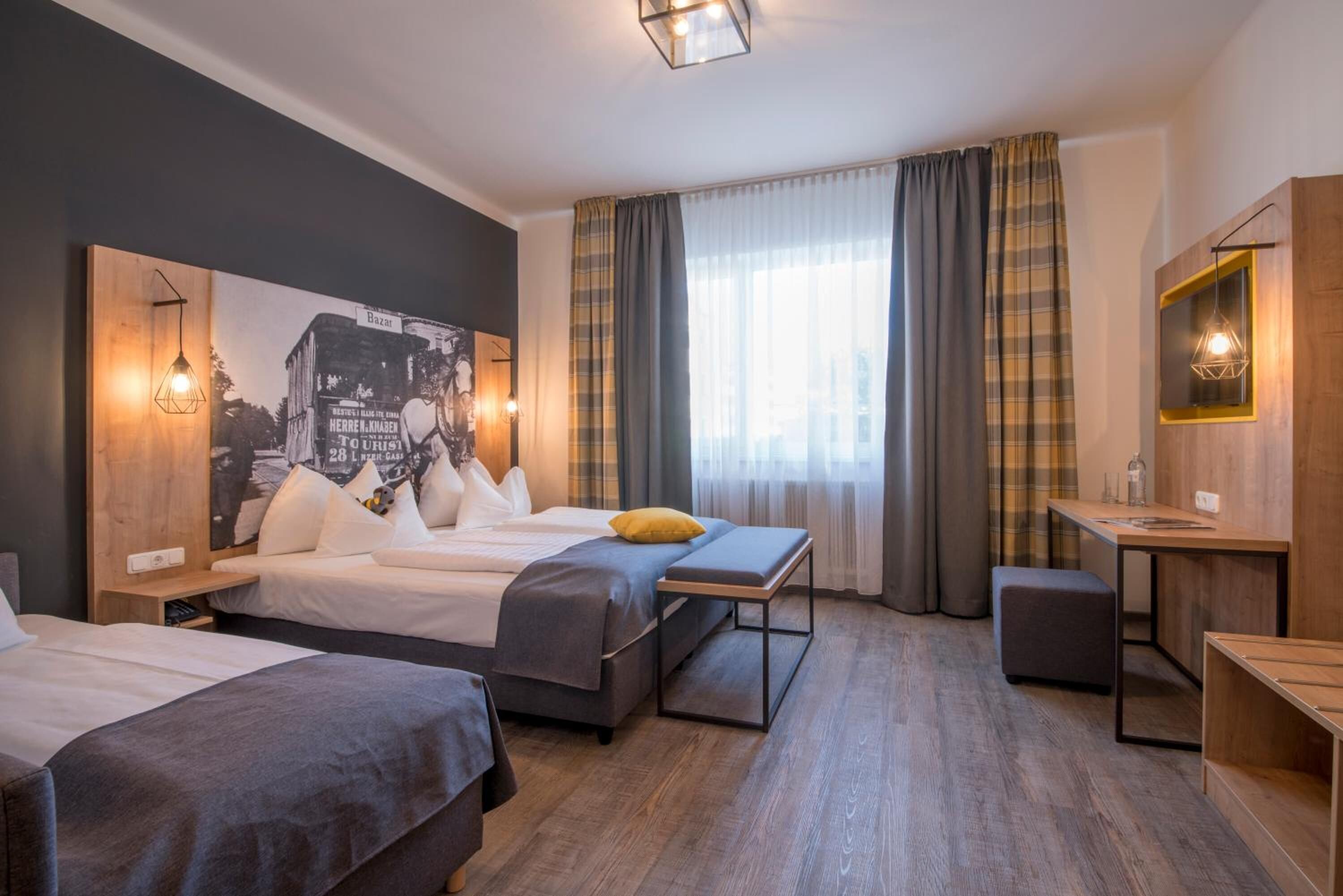 minibar, in-room safe, desk, laptop workspace