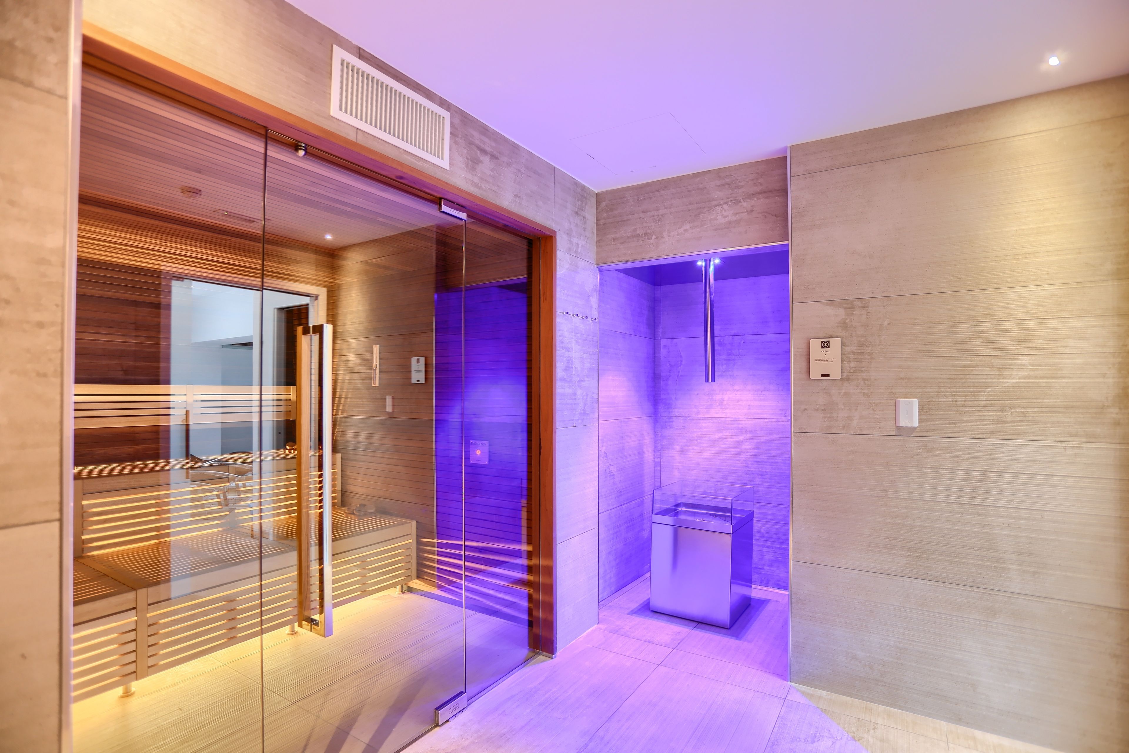 sauna, steam room