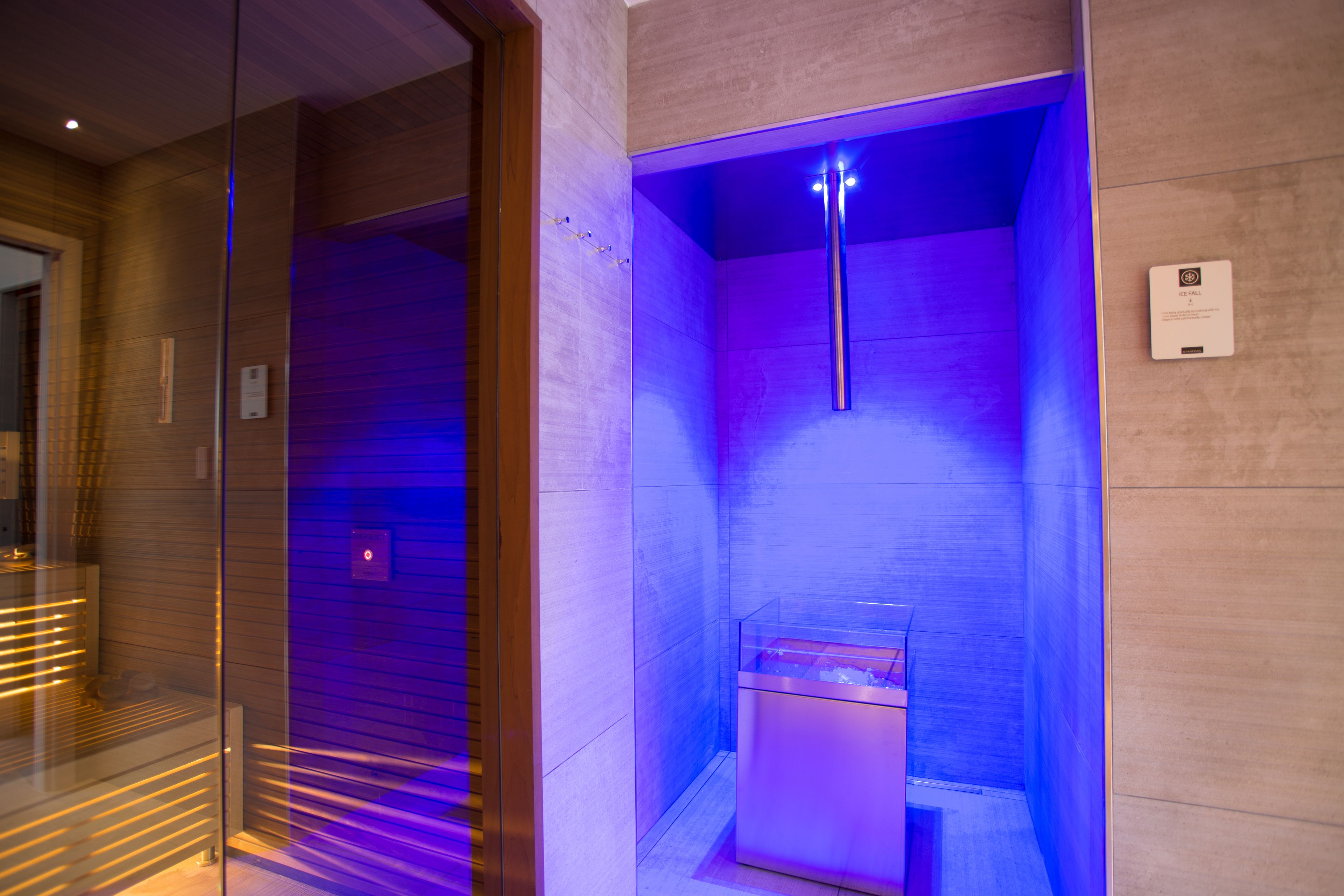 sauna, steam room