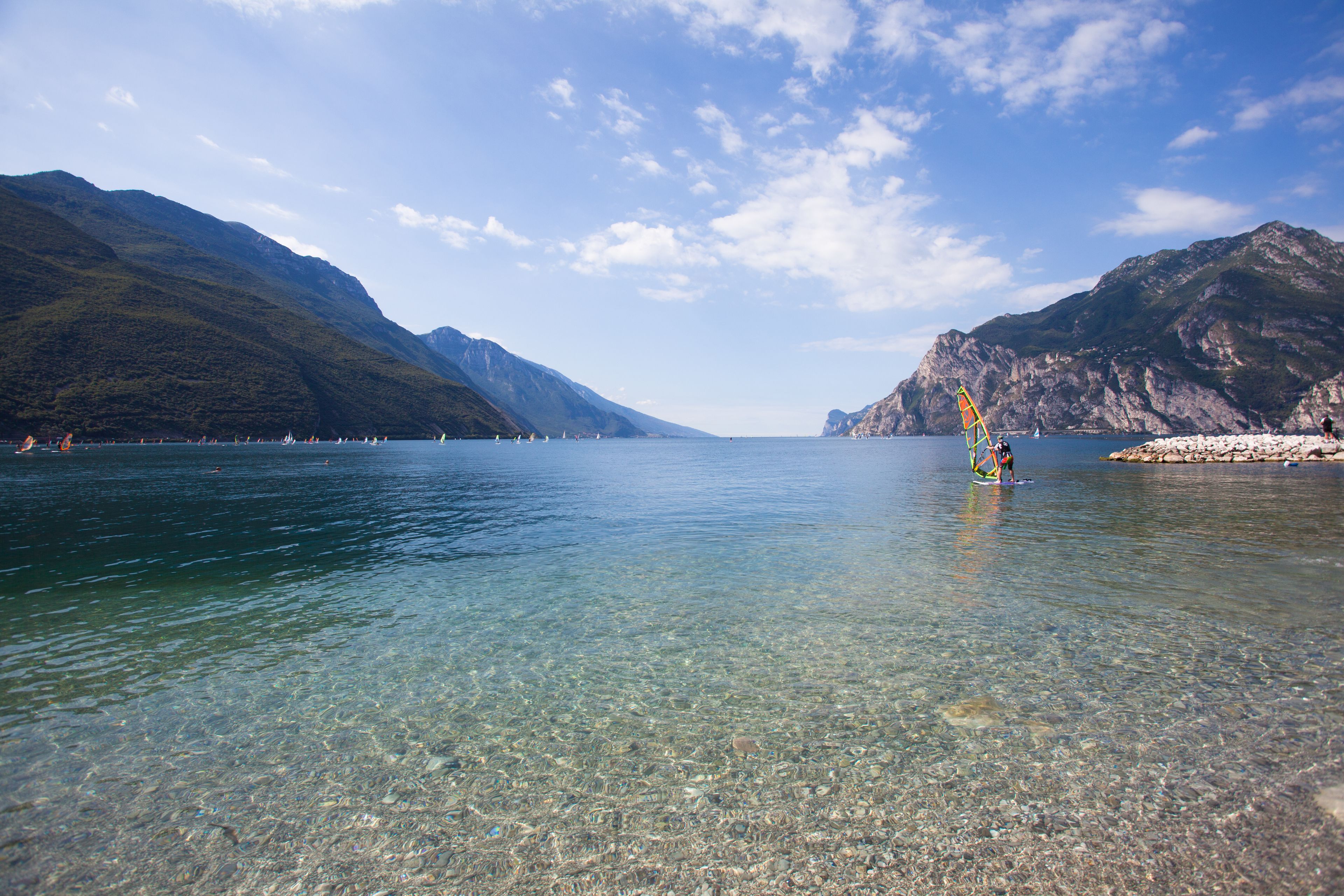 private beach, sun-loungers, beach umbrellas, beach yoga