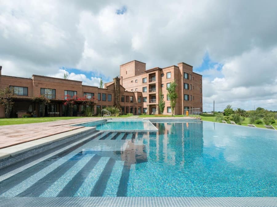 Indoor pool, outdoor pool, pool umbrellas