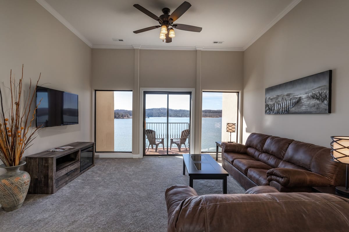 Appart'hôtel Exclusif, 1 chambre, coin cuisine, vue lac | Coin séjour
