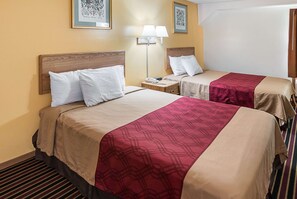 Standard Room, 2 Queen Beds, Refrigerator & Microwave | Individually decorated, individually furnished, desk, iron/ironing board - Rodeway Inn & Suites Austin I-90 (Austin)
