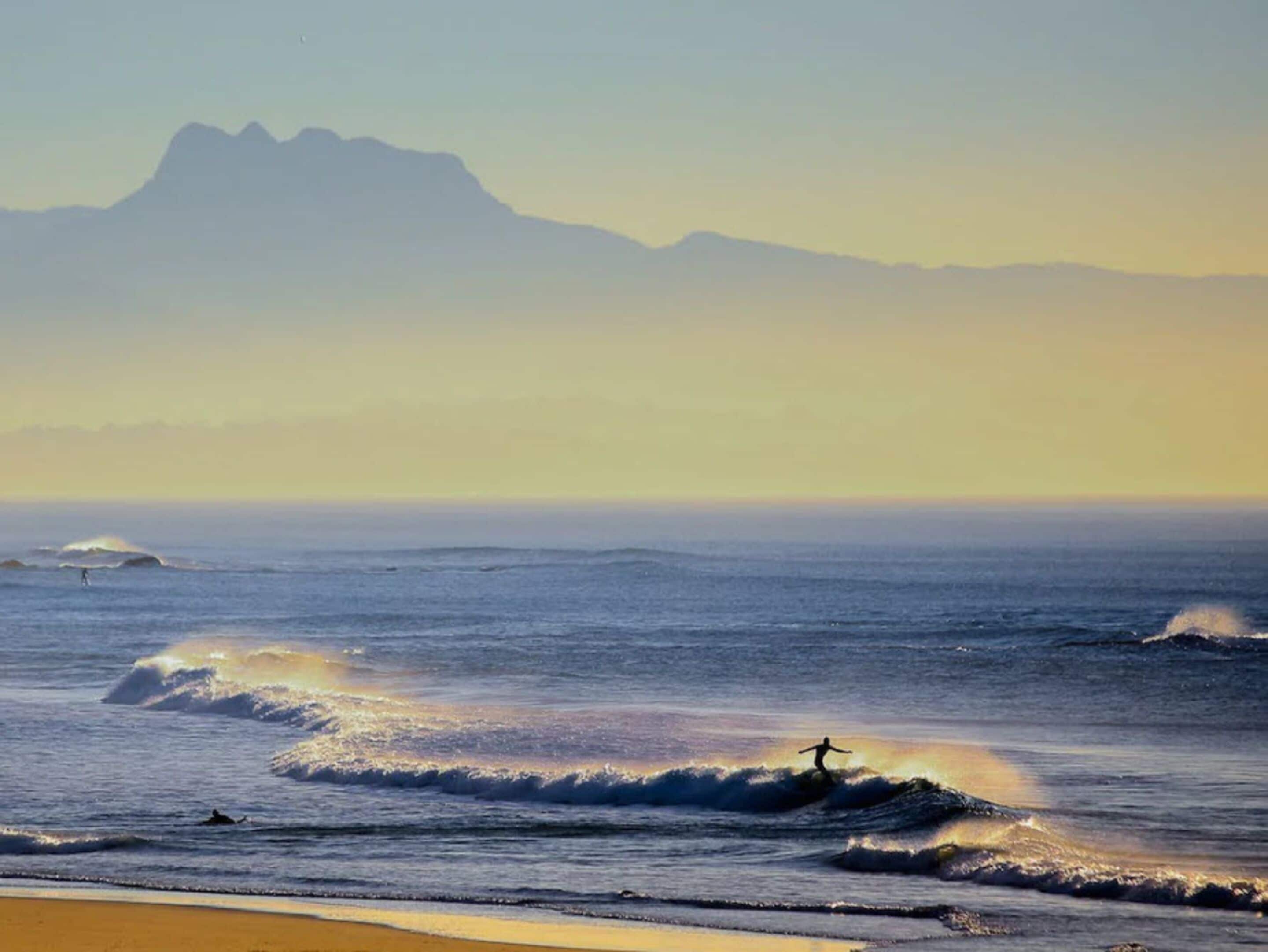 private beach nearby