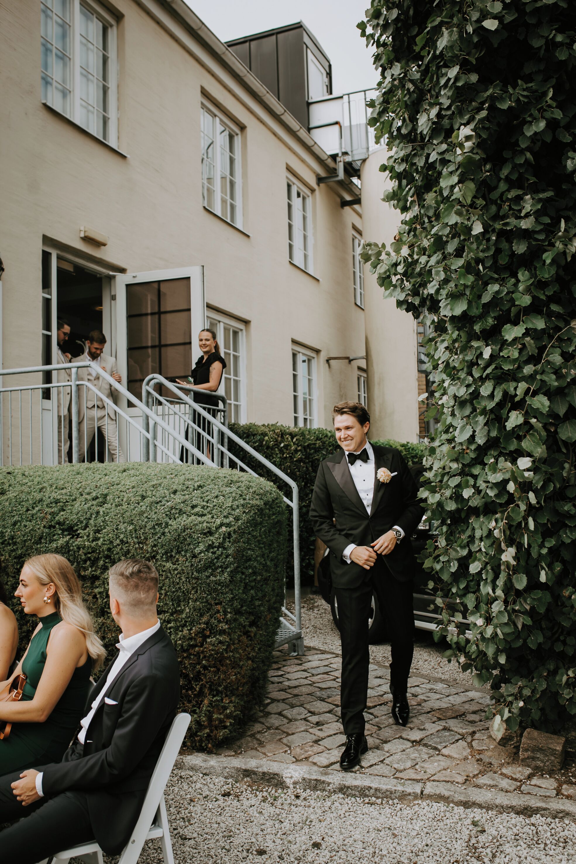 outdoor wedding area