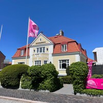Framhlið gististaðar