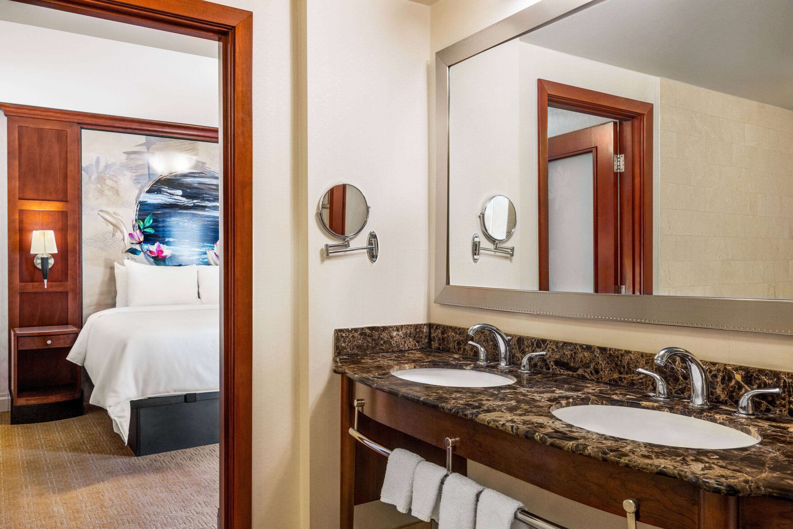 shower, designer toiletries, hair dryer, bathrobes