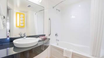 Free toiletries, hair dryer, towels