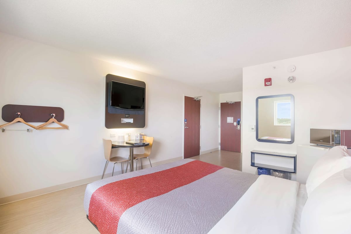 Blackout curtains, iron/ironing board, free WiFi, bed sheets