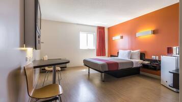 Blackout curtains, iron/ironing board, free WiFi, bed sheets