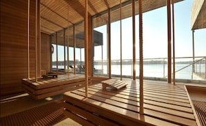 Sauna, steam room, hot springs/mineral springs, Turkish bath/hammam - Resort Mark Brandenburg & Fontane Therme (Neuruppin)