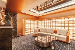 Sittområde i lobbyn