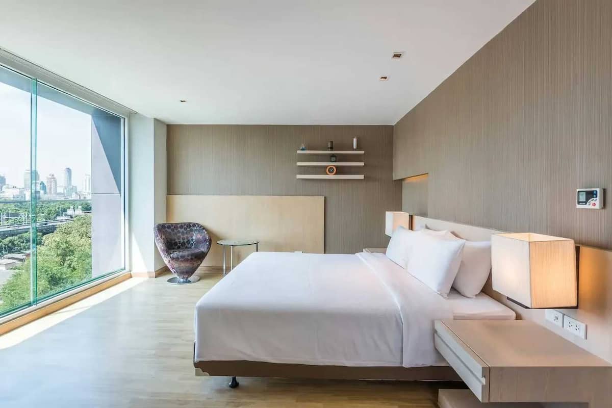 Suite Executive, 1 letto matrimoniale, vista città | Biancheria da letto di alta qualità, una scrivania, Wi-Fi gratuito