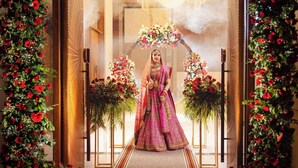 A grand entrance with floral decorations and a central archway. - Park Inn, Gurgaon (Gurugram)