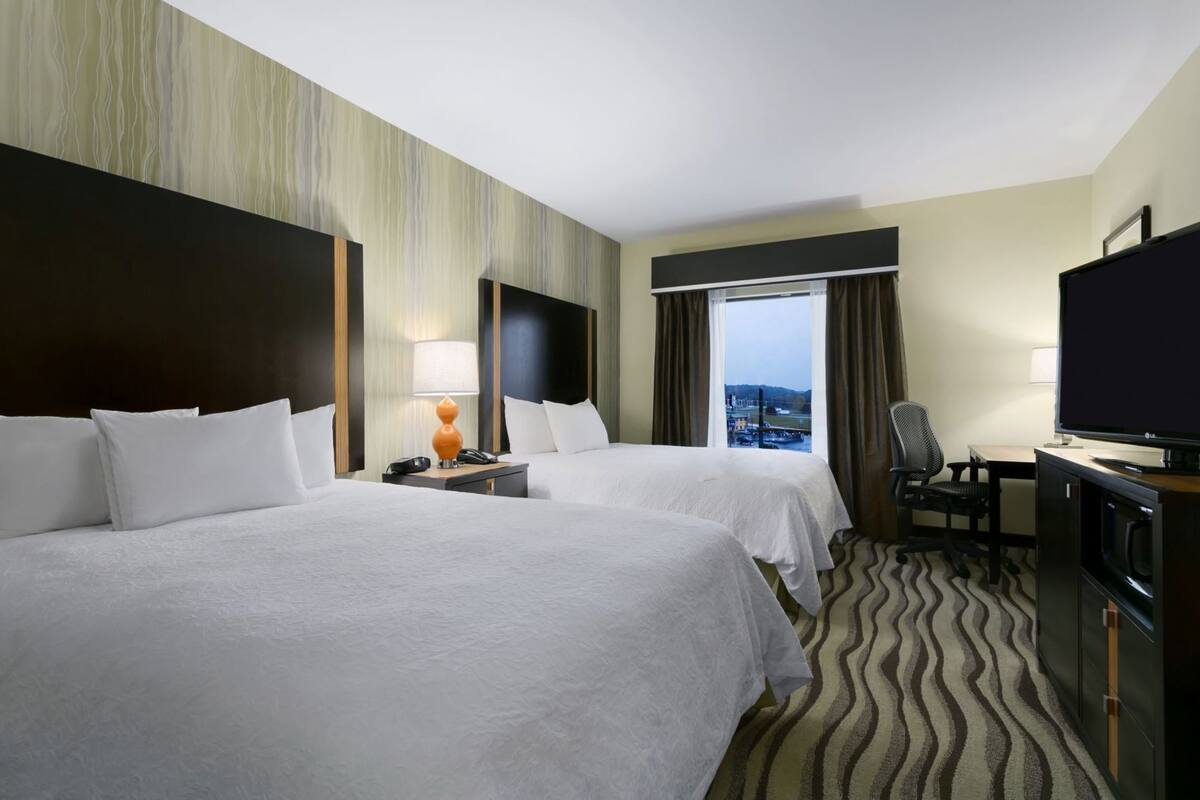 In-room safe, desk, iron/ironing board, free cribs/infant beds