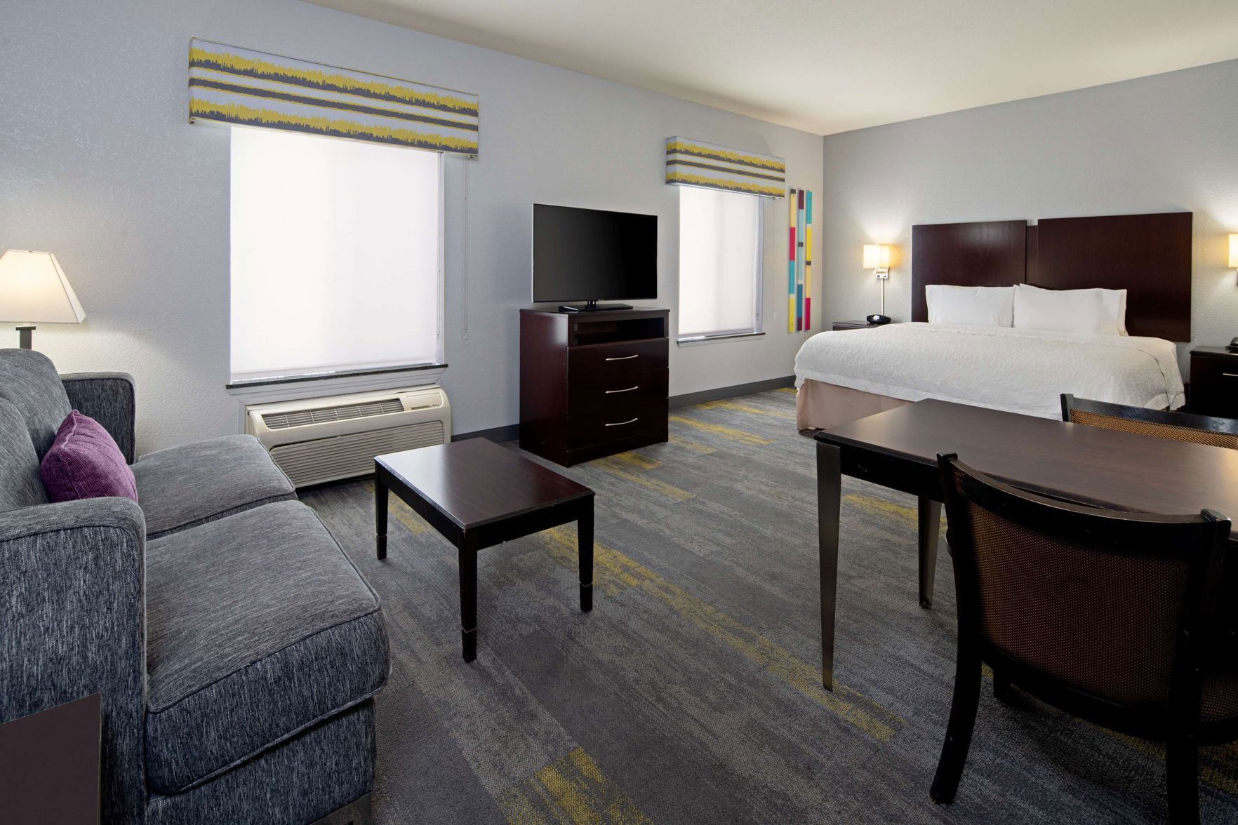 Premium bedding, in-room safe, blackout drapes, soundproofing