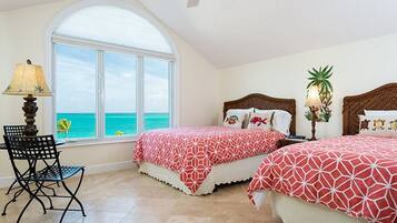 Luxury Condo, 3 Bedrooms, Sea View, Beachfront | Egyptian cotton sheets, premium bedding, down duvets, in-room safe