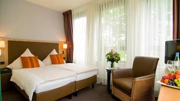 Schreibtisch, schallisolierte Zimmer, kostenloses WLAN, Bettwäsche