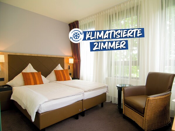 Business Double Room | Desk, soundproofing, WiFi (free), bed sheets - ACHAT Hotel München Süd (Munich)