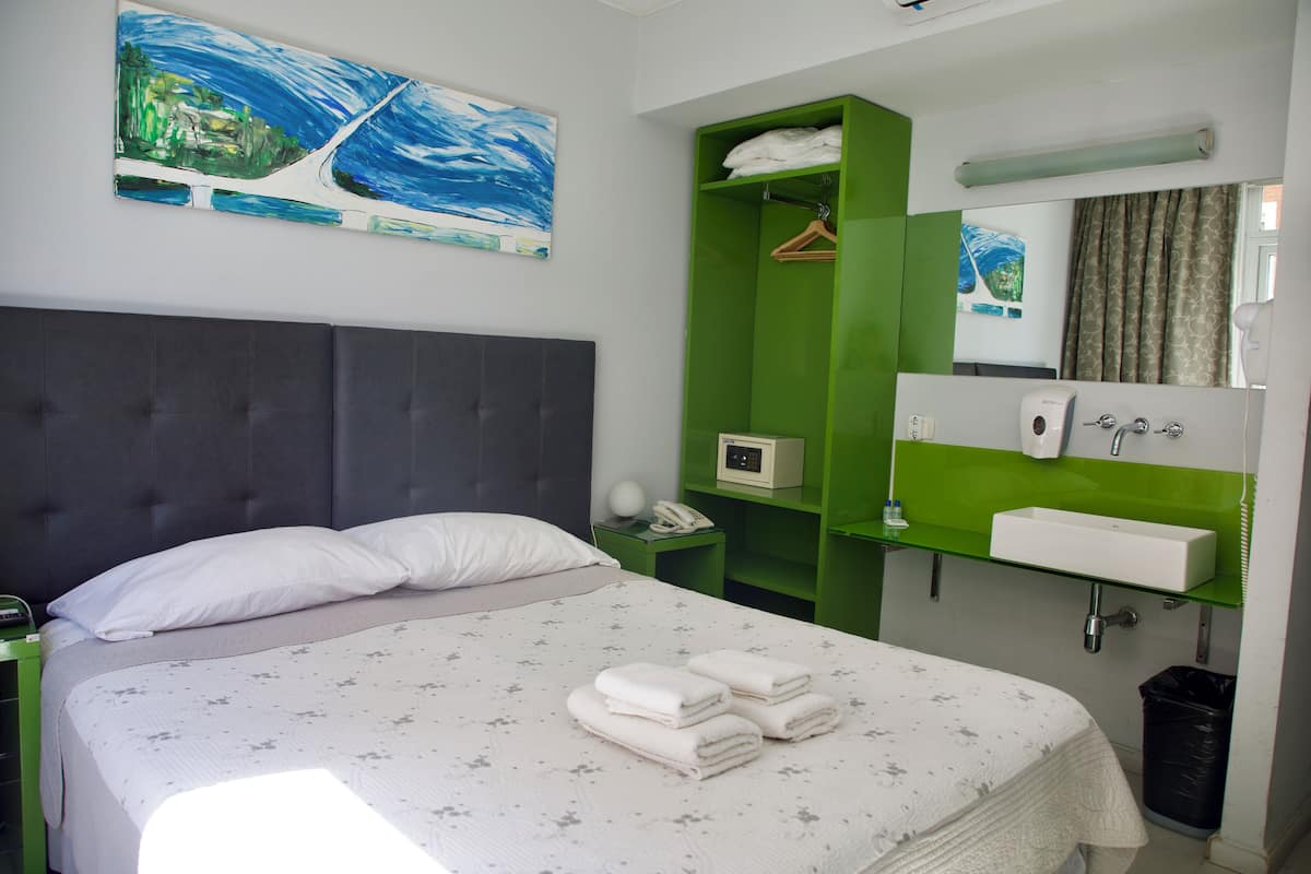Pillow-top beds, blackout curtains, soundproofing, free WiFi