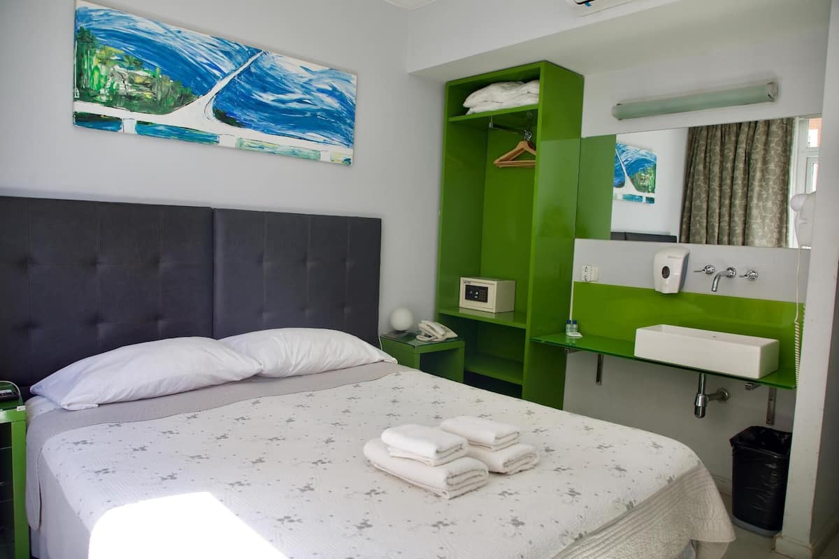 Pillow-top beds, blackout curtains, soundproofing, free WiFi