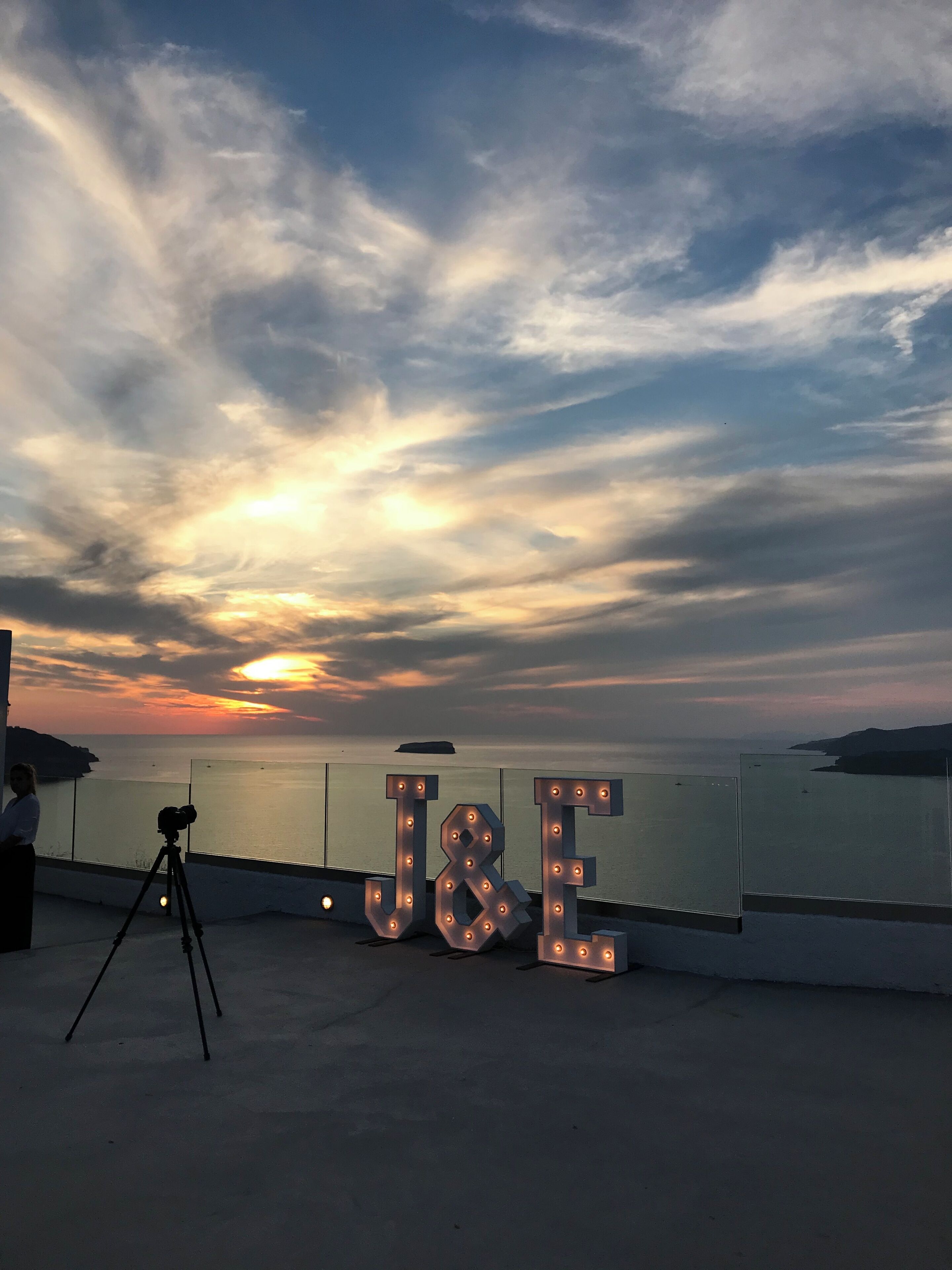 outdoor wedding area