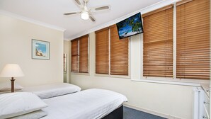 Desk, iron/ironing board (on request), WiFi (free)
