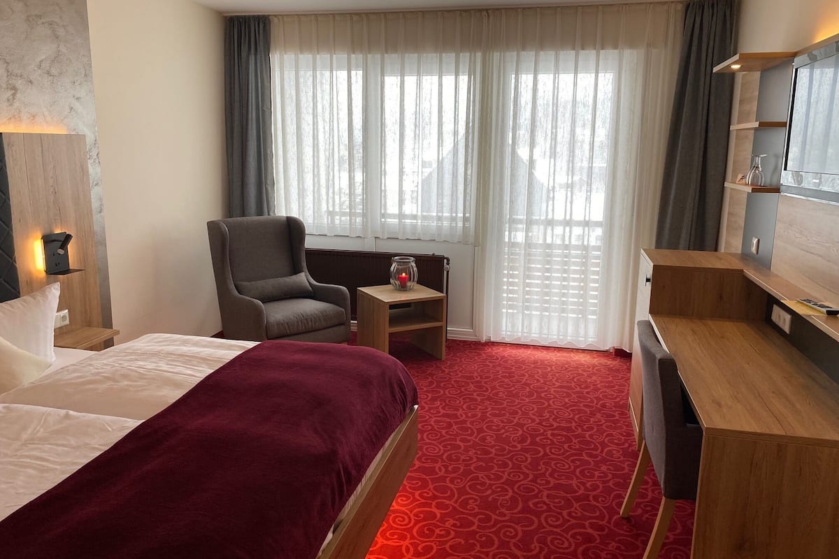 individually decorated, individually furnished, desk, iron/ironing board