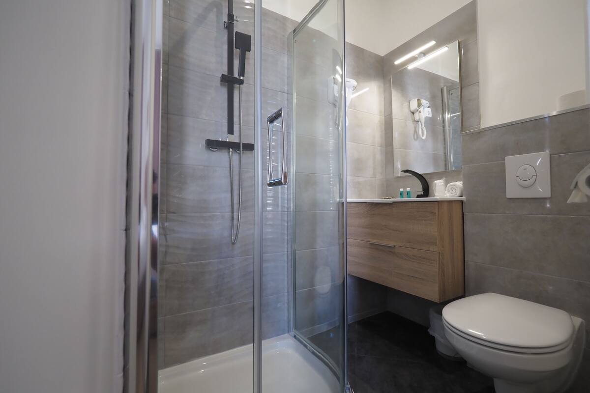 economy double room, 1 bedroom | bathroom | hair dryer, towels