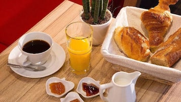 Daily continental breakfast for a fee