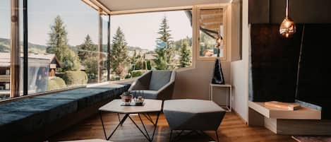 Coin salon dans le hall