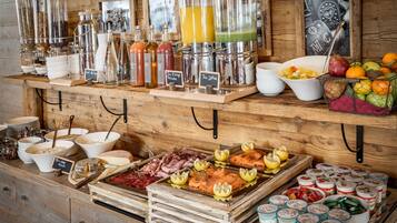 Daily buffet breakfast for a fee
