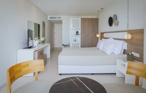 In-room safe, desk, laptop workspace, blackout curtains - Tasia Maris Sands - Adults Only (Ayia Napa)