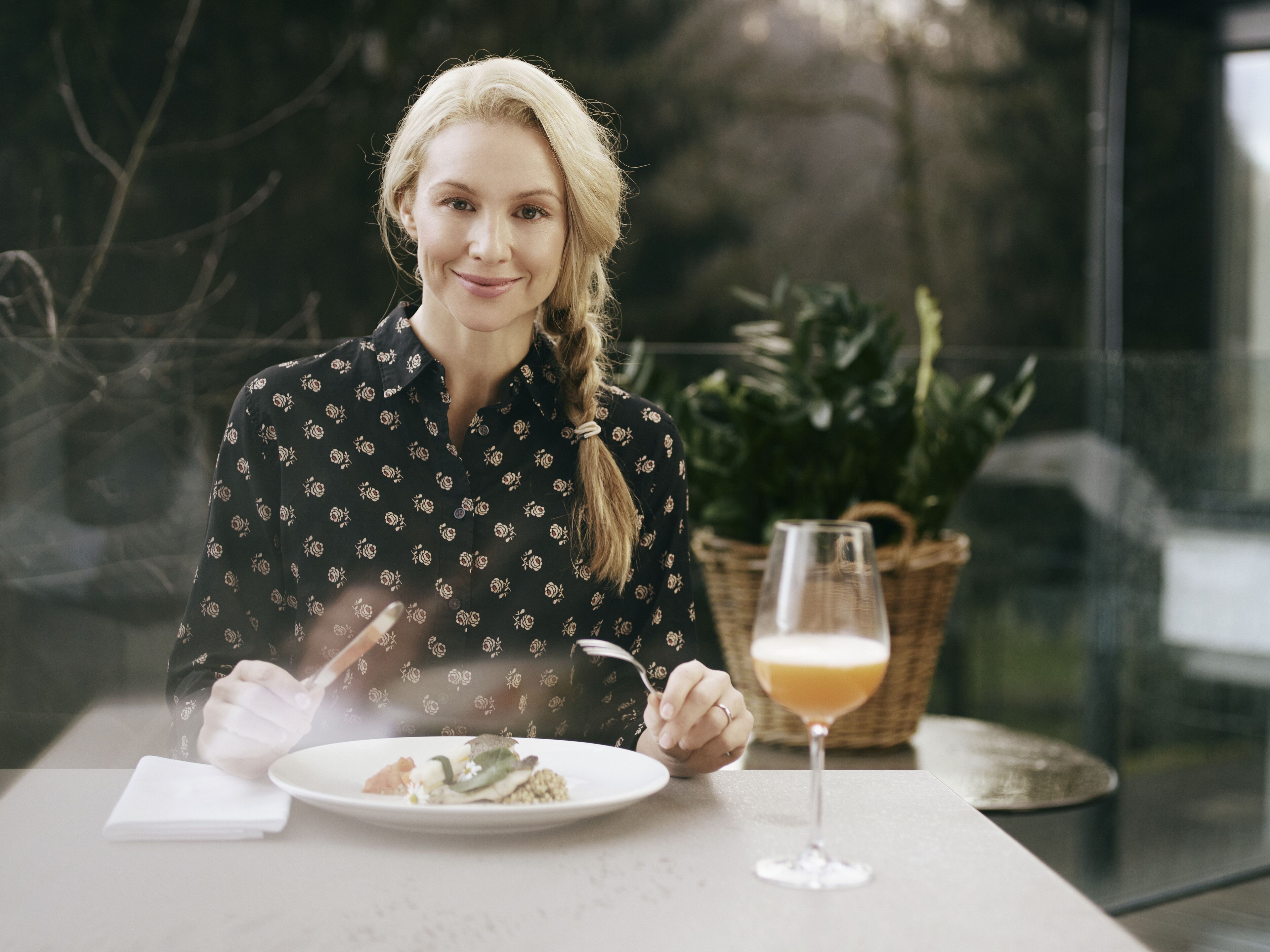 Outdoor banquet area