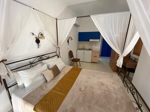 Comfort Studio, 1 Queen Bed, Sea View | Premium bedding, minibar, in-room safe, individually decorated - Anastasia Studios, Apartments & Suites (Rhodes)