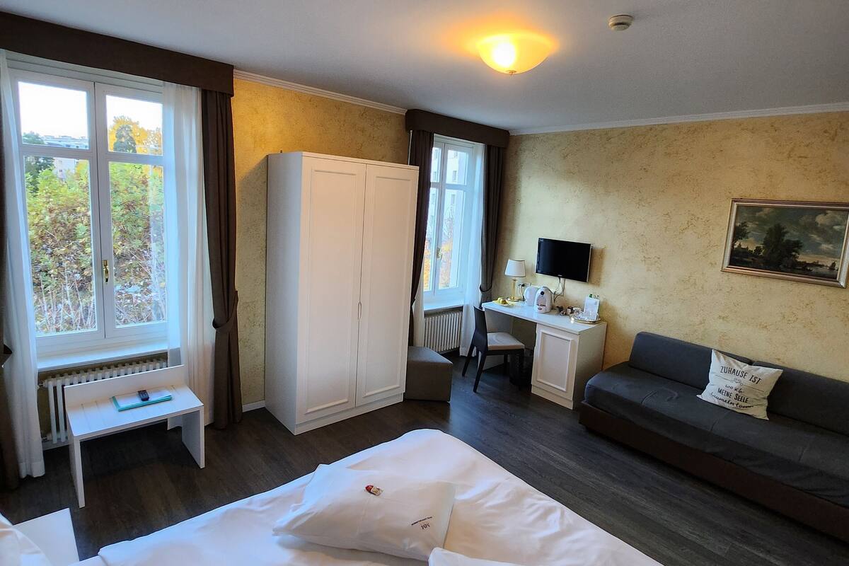 superior double room, city view | view from room