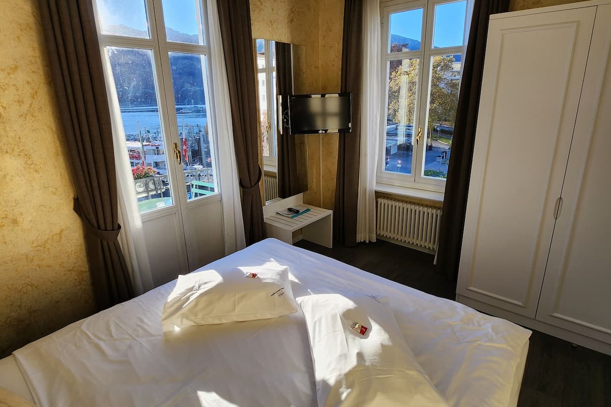 superior double room, balcony, lake view | view from room