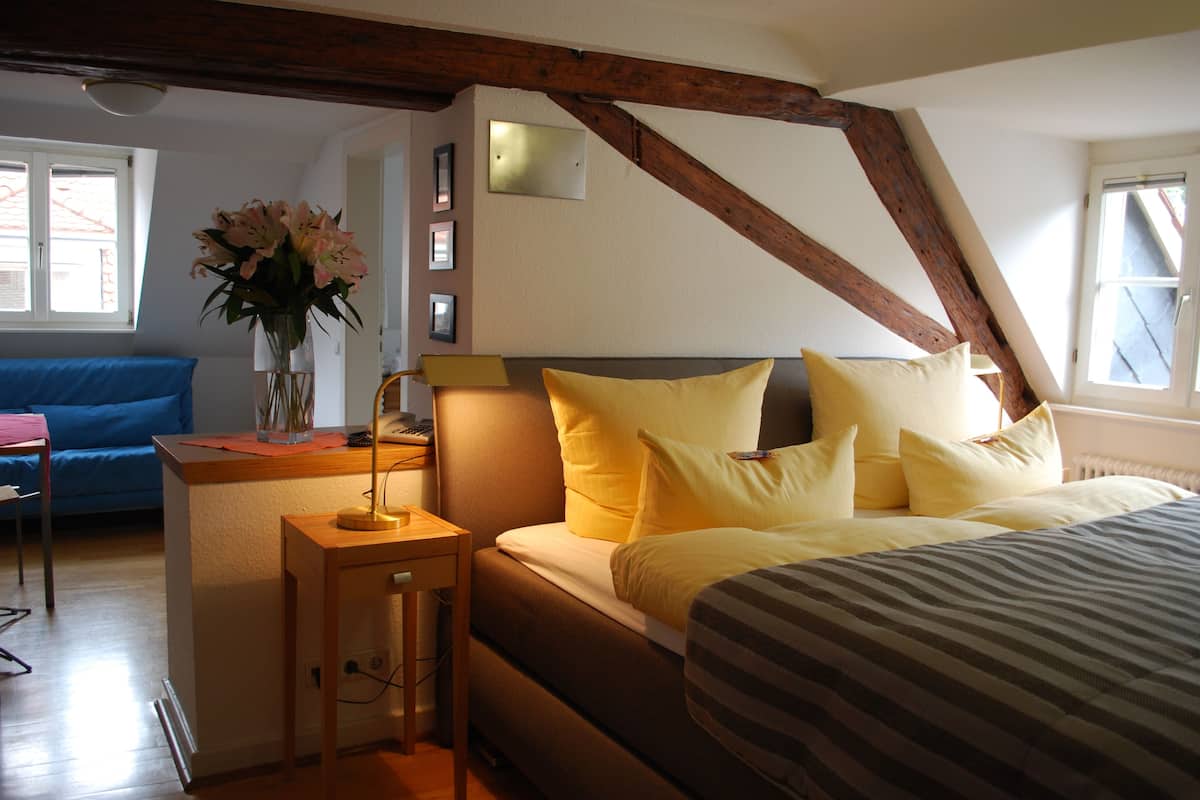 hypo-allergenic bedding, down duvets, minibar, desk