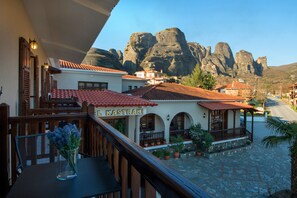 Superior Double or Twin Room (Panoramic Meteora View) | View from room - Hotel Kastraki (Kalabaka)