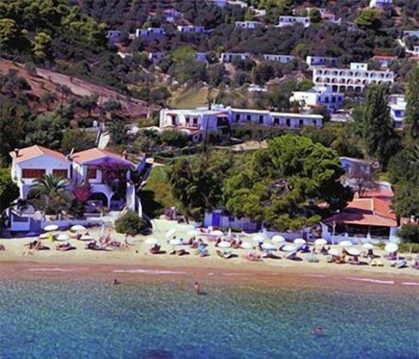 Nær stranden og fisking