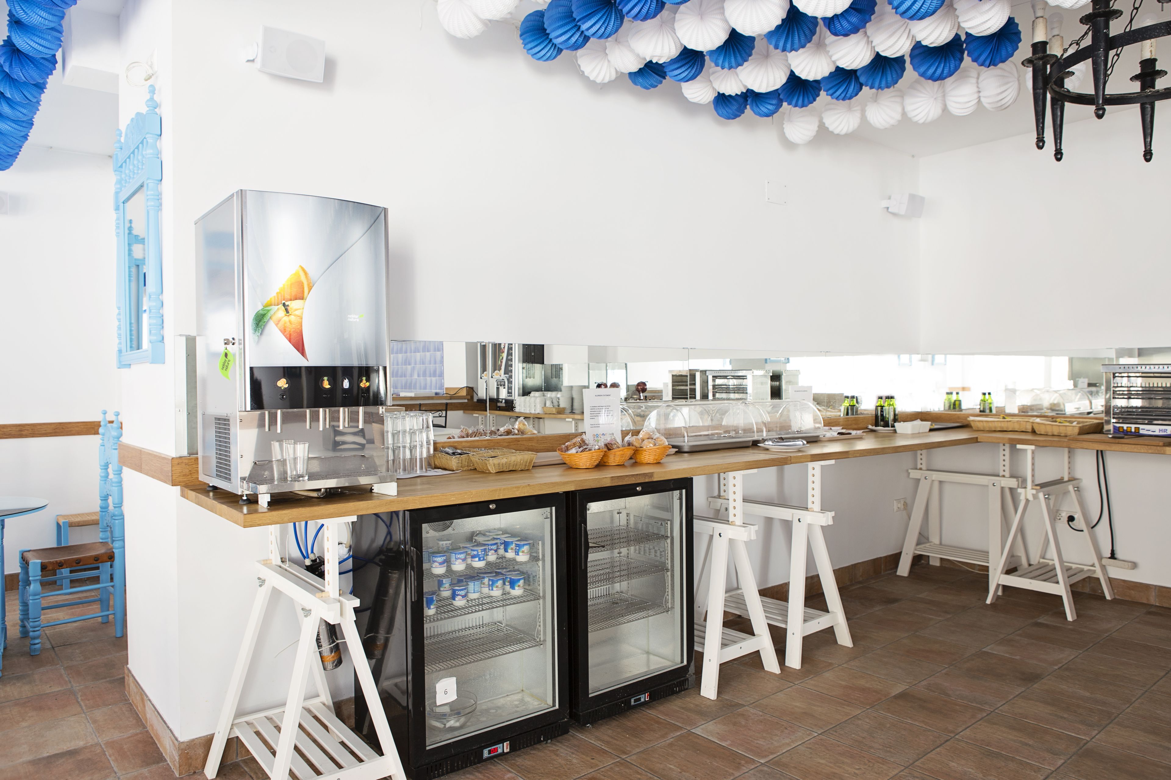 daily buffet breakfast (eur 8 per person)