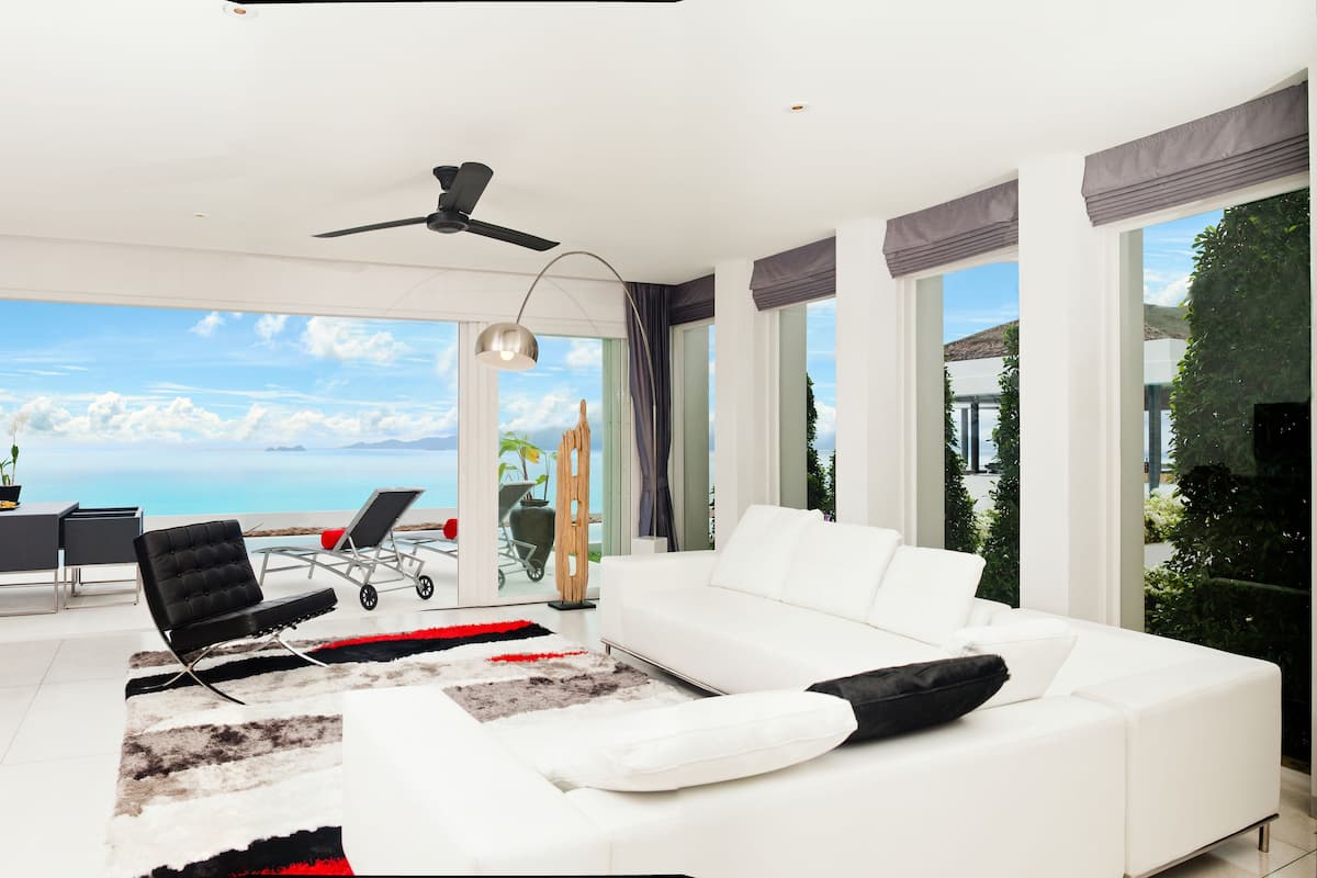 Seaview Elegance Suite Share Pool 2 Bedroom | Bộ trải giường bằng vải Frette của Ý, bộ đồ giường cao cấp