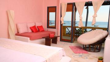 Uitzicht op strand/zee